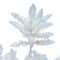 5.5ft. Pre-Lit Sparkle White Spruce Artificial Christmas Tree, White LED Lights